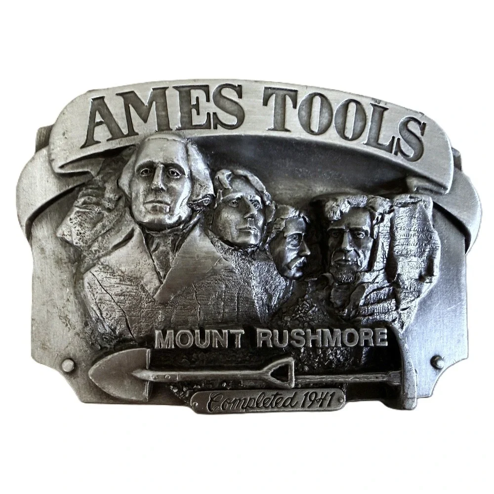 1987 Mount Rushmore Ames Tools Belt Buckle Limited Edition Vintage